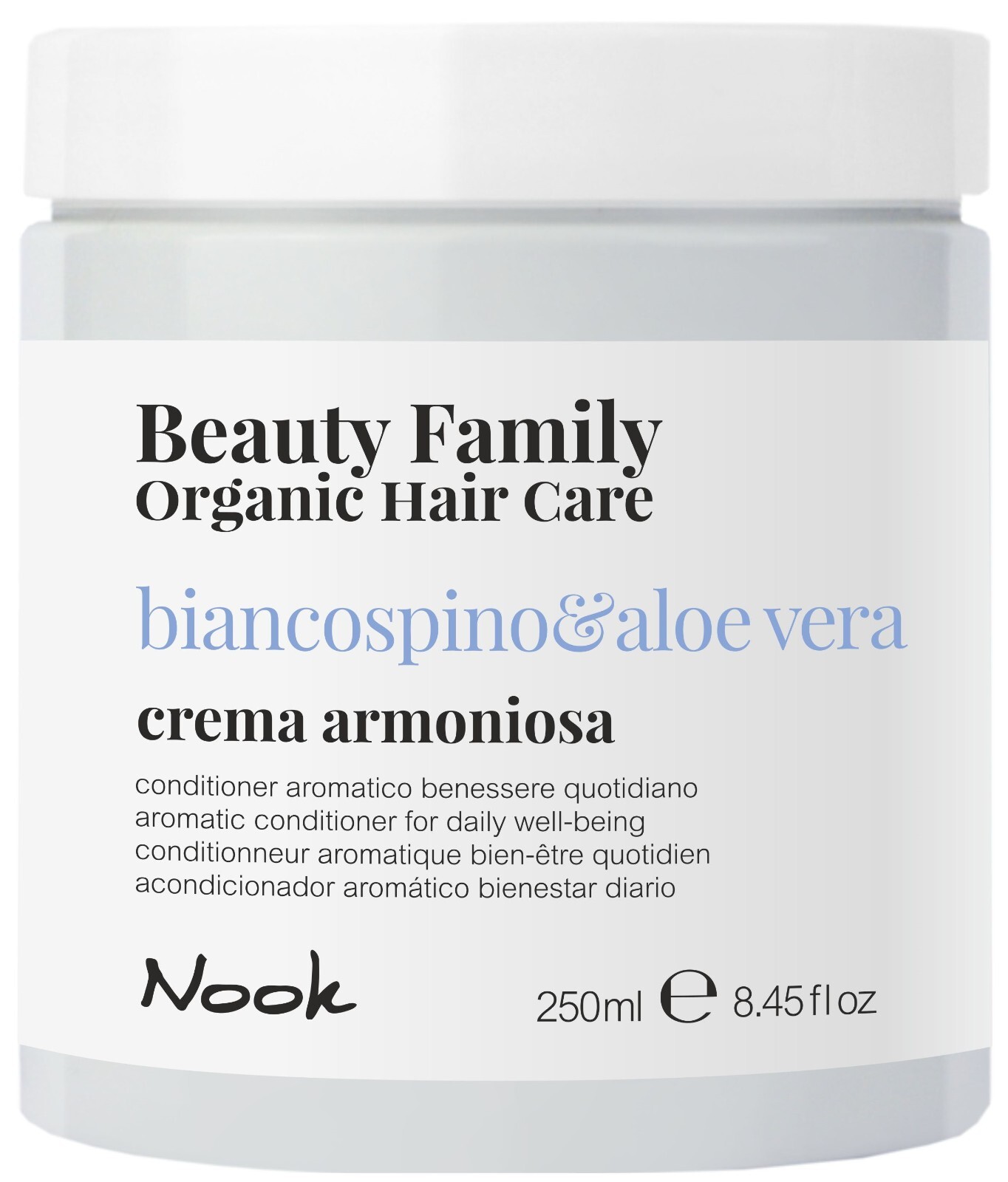NOOK BALSAMO QUOTIDIANO AROMATICO CREMA ARMONIOSA BIANCOSPINO & ALOE VERA 250ML
