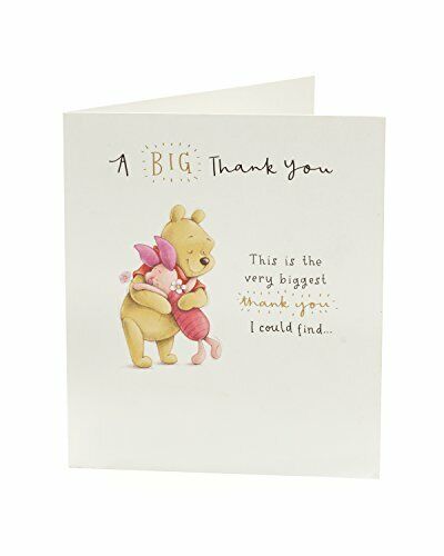 Carlton 606266 – 0-1 Disney Winnie the Pooh e Pimpi Thank You card (e9S)