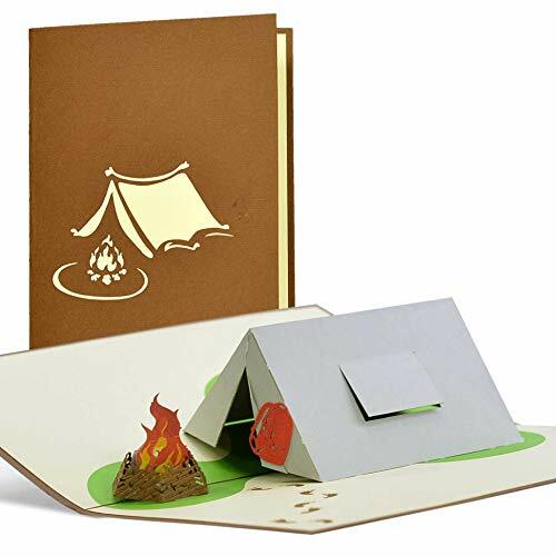 Buono regalo per il campeggio, biglietto di compleanno, buono per tenda, (j1H)