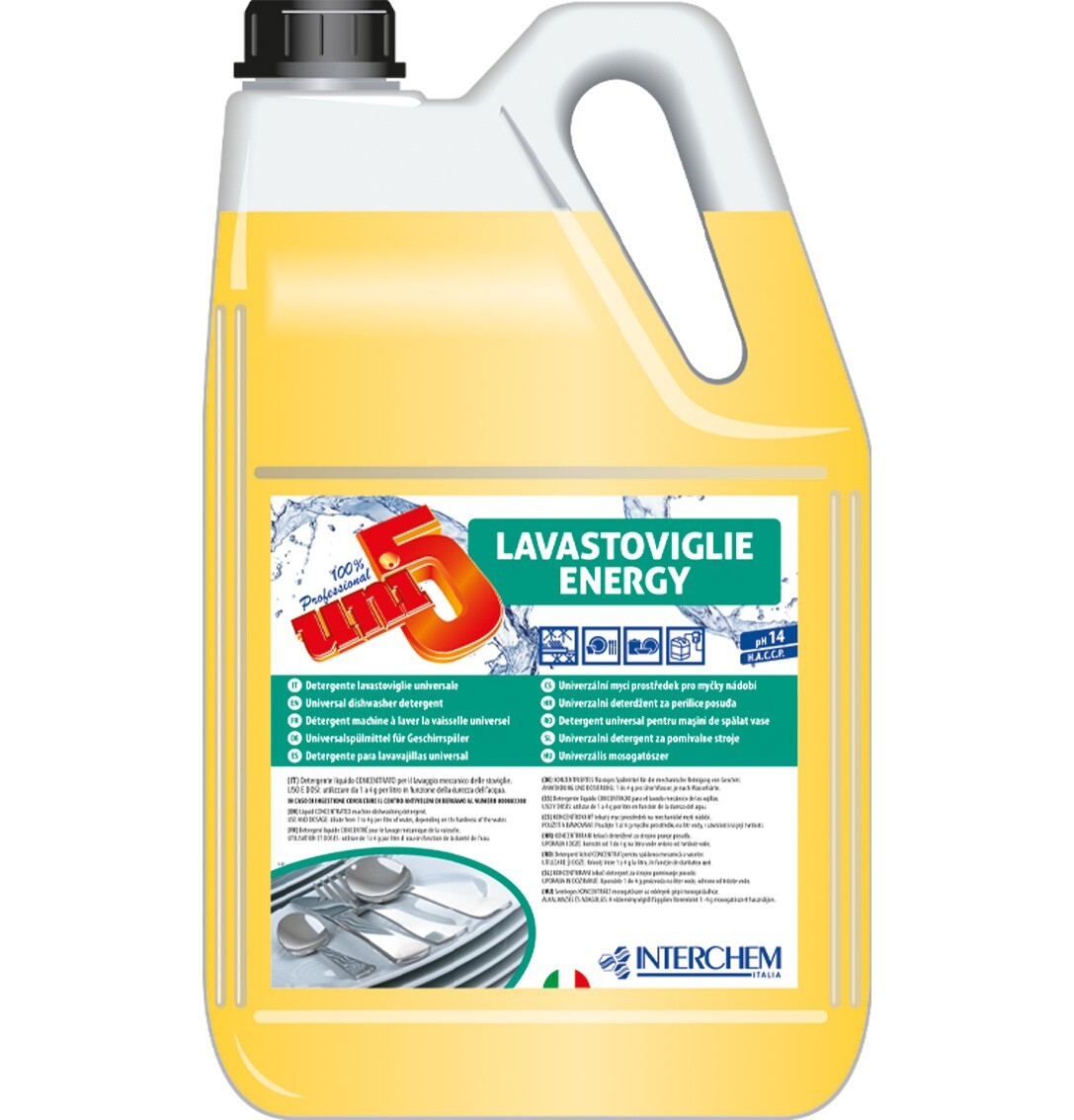 Detergente Lavastoviglie Uni 5 Lavastoviglie Energy Interchem 6 Kg
