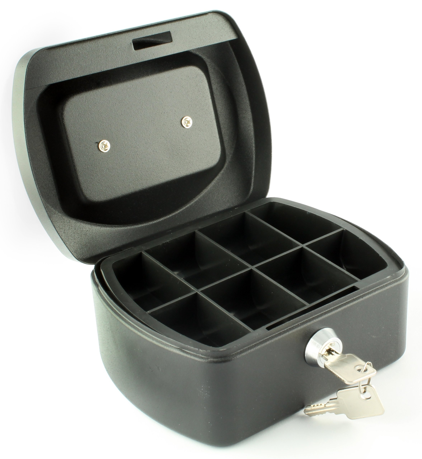 Q-Connect Cash Box 6 Inch Black