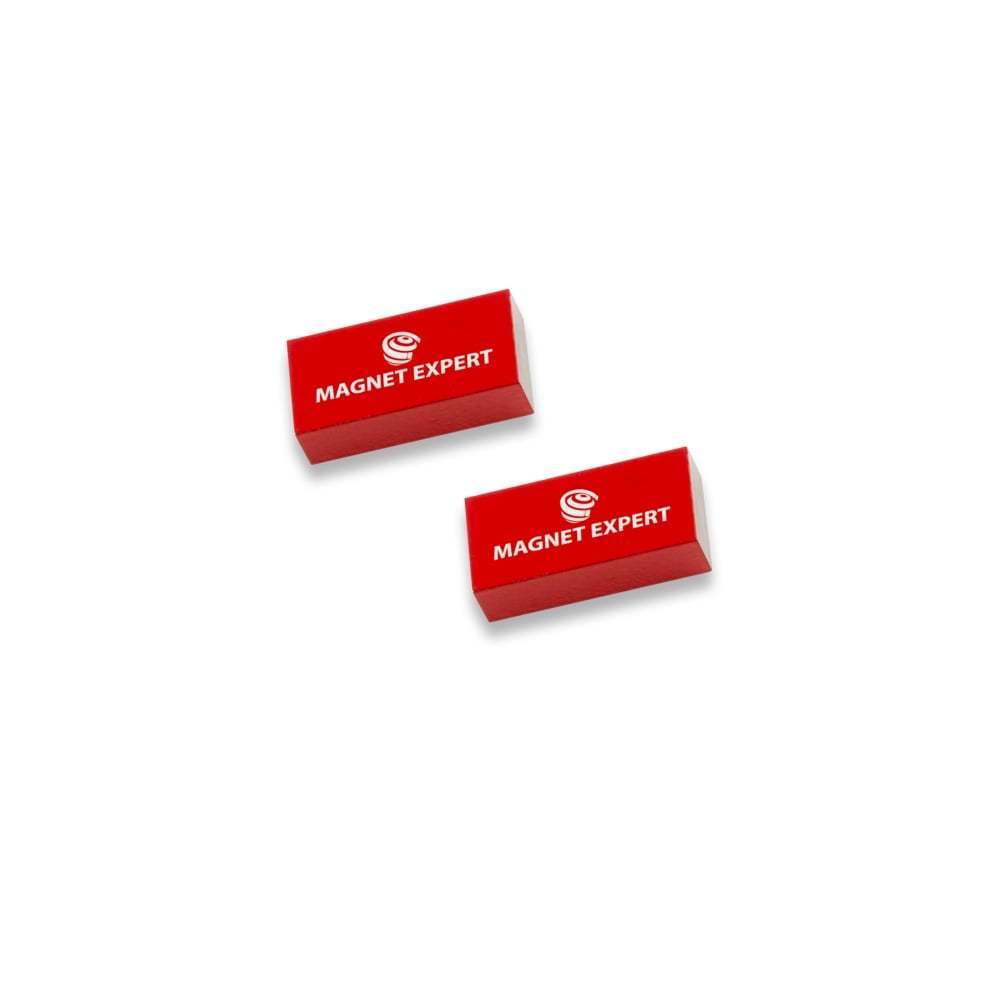 2 x Alnico parallelepipedi magnetici - 0,1 kg tirare (10 x 5 x 20 mm) (1 Set)