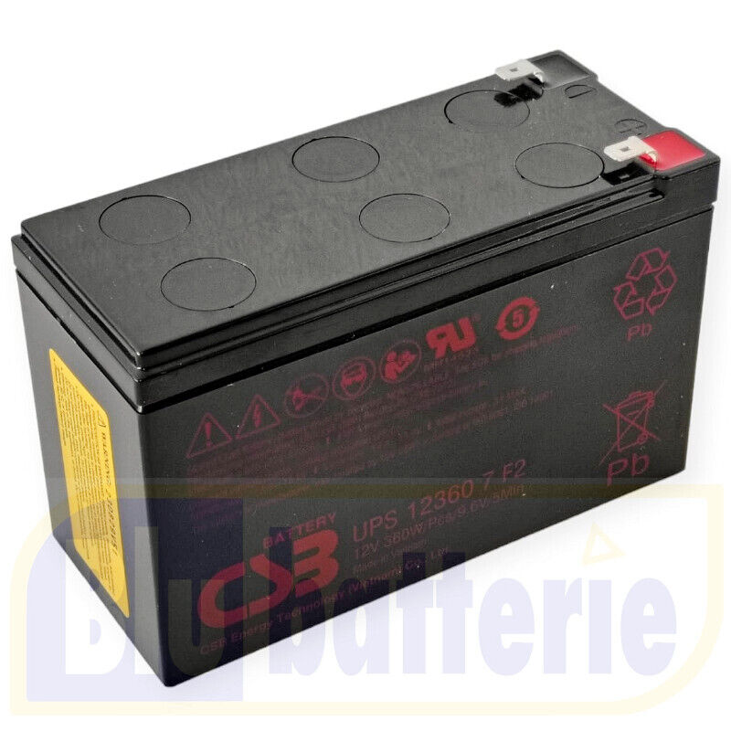 UPS123607F2 CSB Batteria AGM ermetica ricaricabile al piombo 12V 360W per UPS
