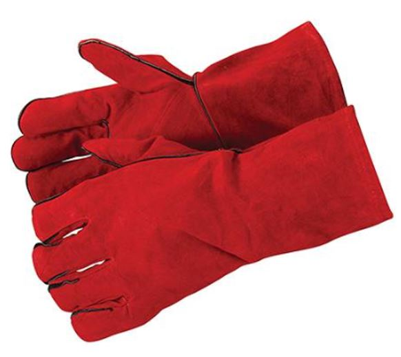 Guanti da lavoro per saldatura taglia XL in cuoio lunghezza 330 mm