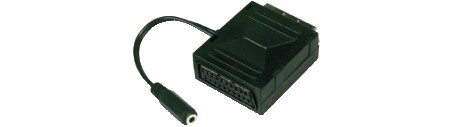 Adattatore Spina Scart Presa Scart + Presa Jack 3. GBC 14033700
