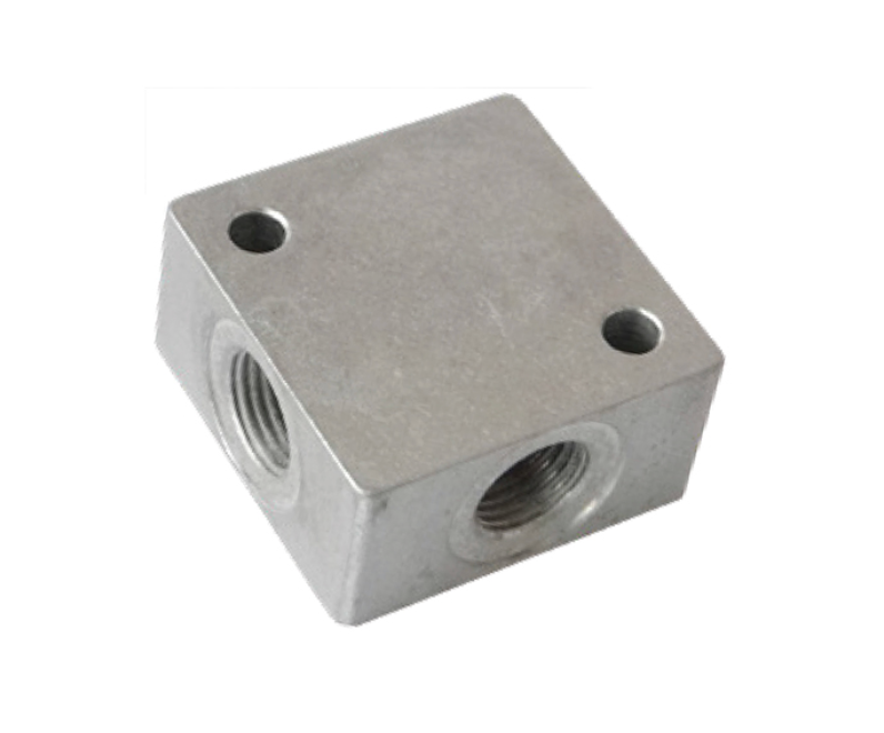 Ripartitore a Croce per Aria compressa Compressore in Alluminio 4 vie  1/4