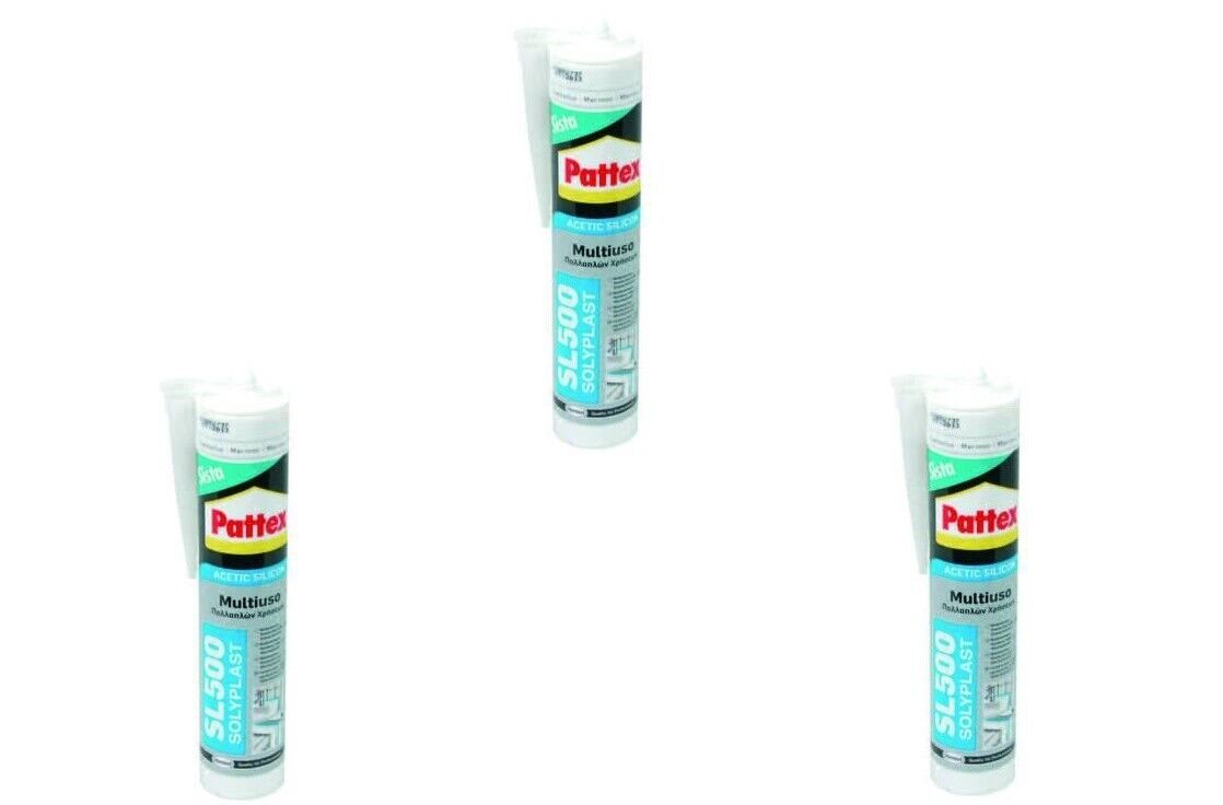 PATTEX SILICONE SISTA SL-500 ACETICO COLORATO  ml.300 marrone FER 130905   ZZI 3