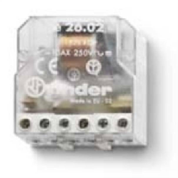 FINDER RELE' INTERRUTTORE BIPOLARE 12V 2 NO 260280120000