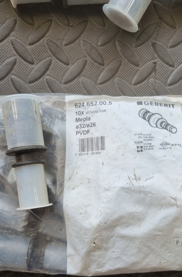 Geberit Mepla 624.652.00.5 Riduzione PVDF D 32X26