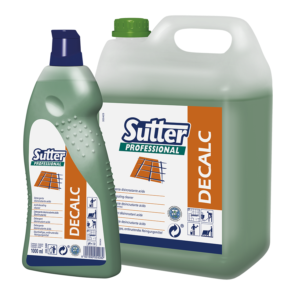 DECALC Detergente igienizzante disincrostante acido 5 Kg. SUTTER PROFESSIONAL