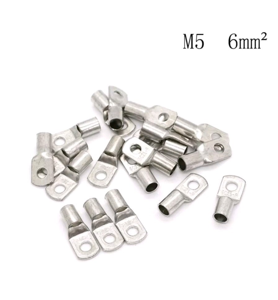 SC6-5 M5 Capocorda Tubo 6mm ² M5 10 Pezzi