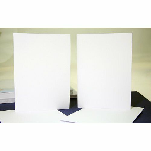 Crafts UK 50 biglietti e buste, bianco, 5 x 17,8 cm (n8f)