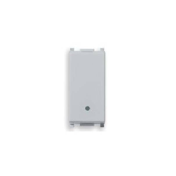 VIMAR PULSANTE SERIE PLANA 1P 10 A COLOR SILVER ILLUMINABILE 14008.SL