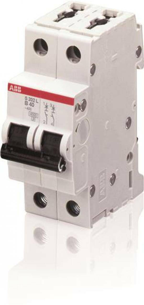 ABB INTERRUTTORE MAGNETOTERMICO 2P 16A 4,5KA S 202 L-C16 2CDS242701R0164 S598484