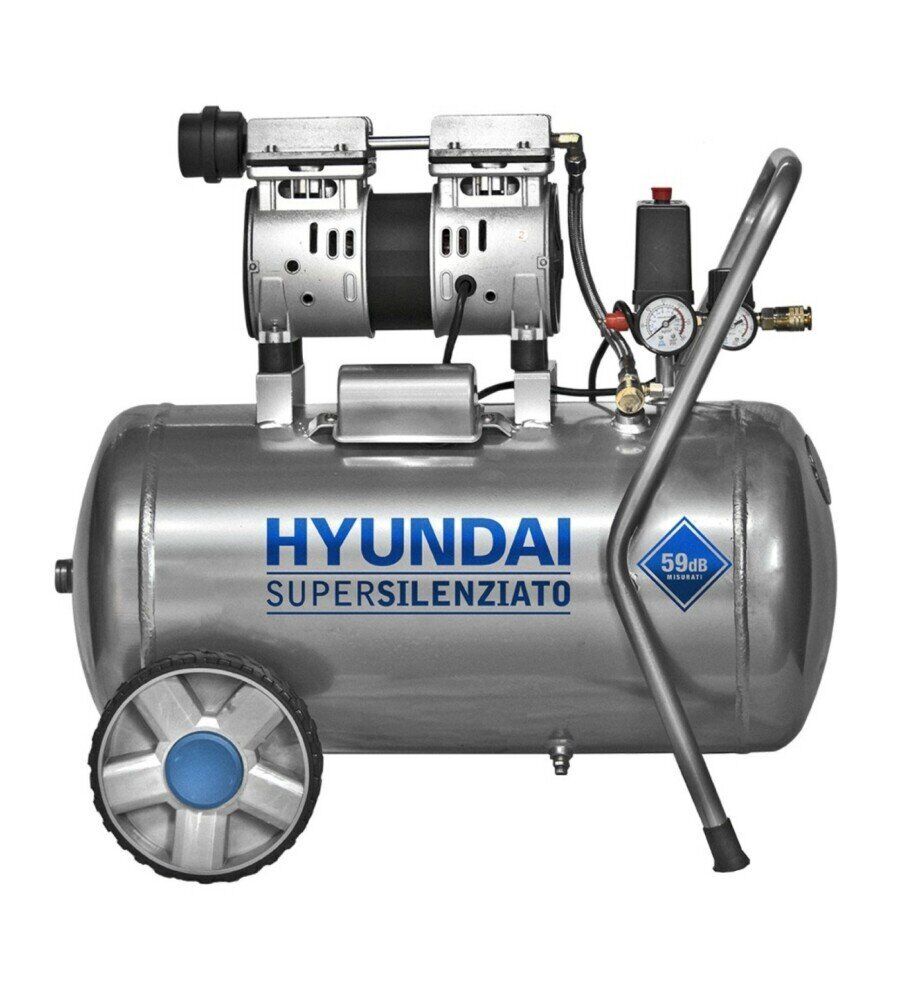 COMPRESSORE D'ARIA SUPERSILENZIATO HYUNDAI - 59 DB DA 50 LITRI