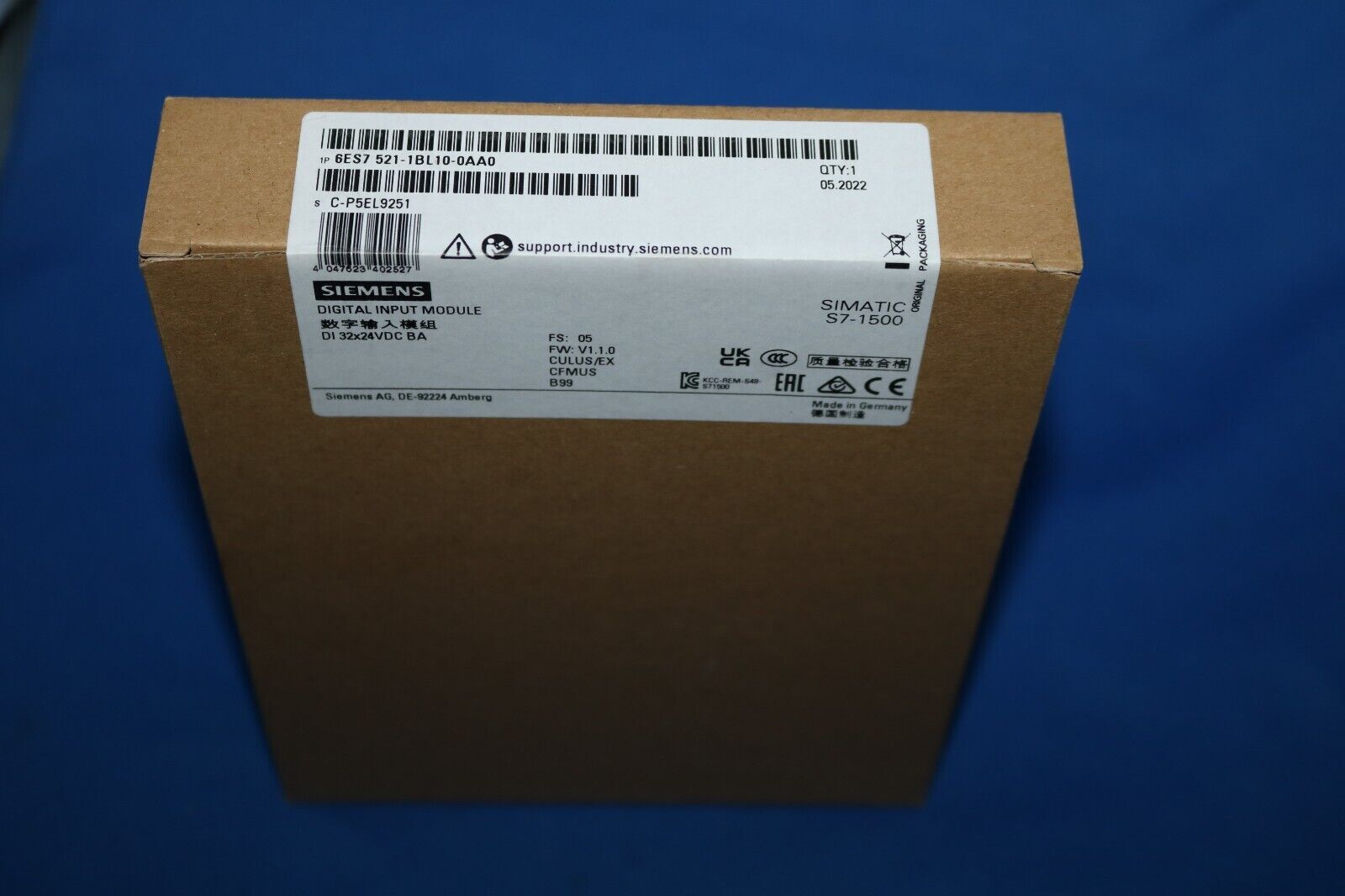 NUOVO Siemens 6ES7 521-1BL10-0AA0 Modulo di ingresso digitale SIMATIC...