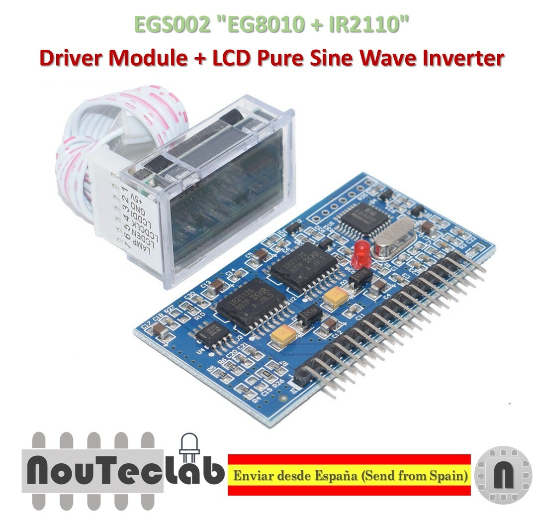 EGS002 "EG8010 + IR2110" Driver Module + LCD Pure Sine Wave Inverter Driver