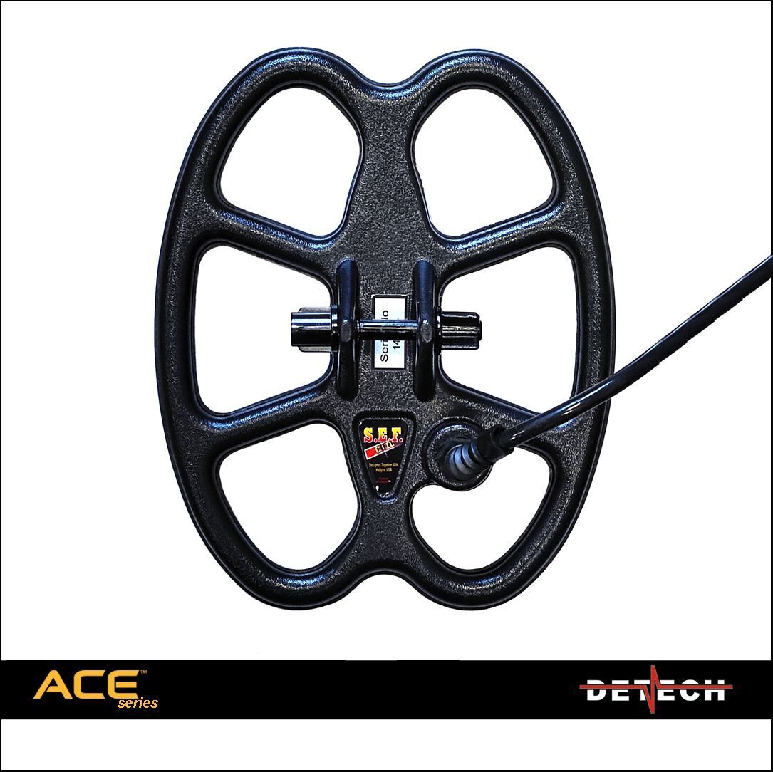 PIASTRA DD SEF 8x6" DETECH GARRETT ACE METAL DETECTOR IMPERMEABILE 20x15 cm