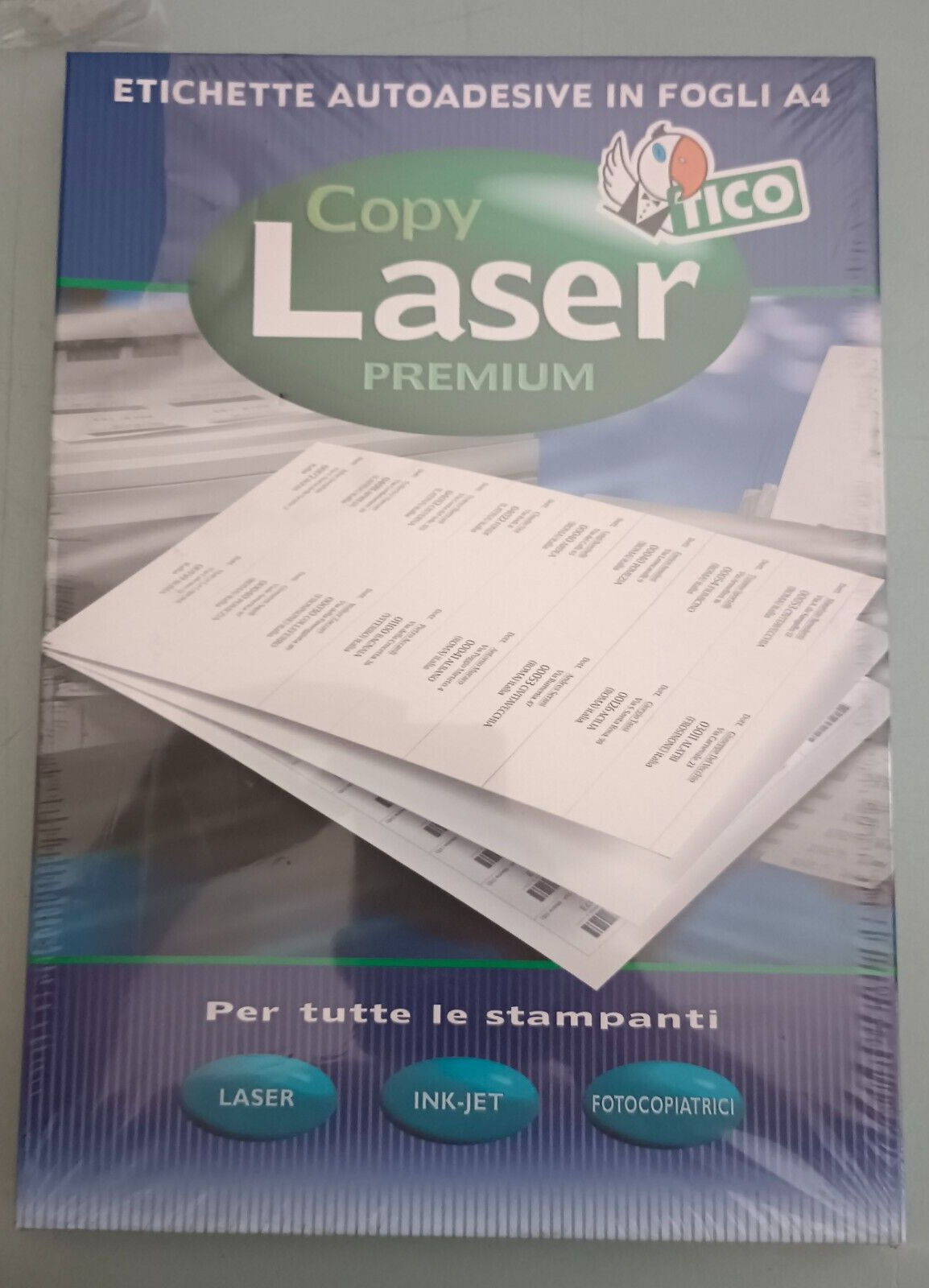 TICO LP4W-10572 Etichette in carta bianca mm. 105x72 100ff