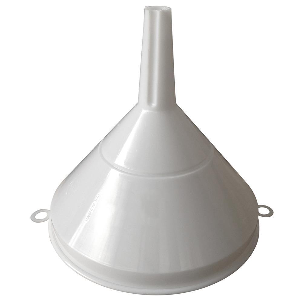 Imbuto con porta filtro in PP, mis. Ø 26 cm, bianco