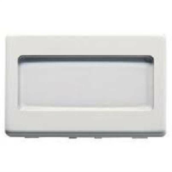 GEWISS PULSANTE CON TARGA PORTANOME ILLUMINABILE GW20024