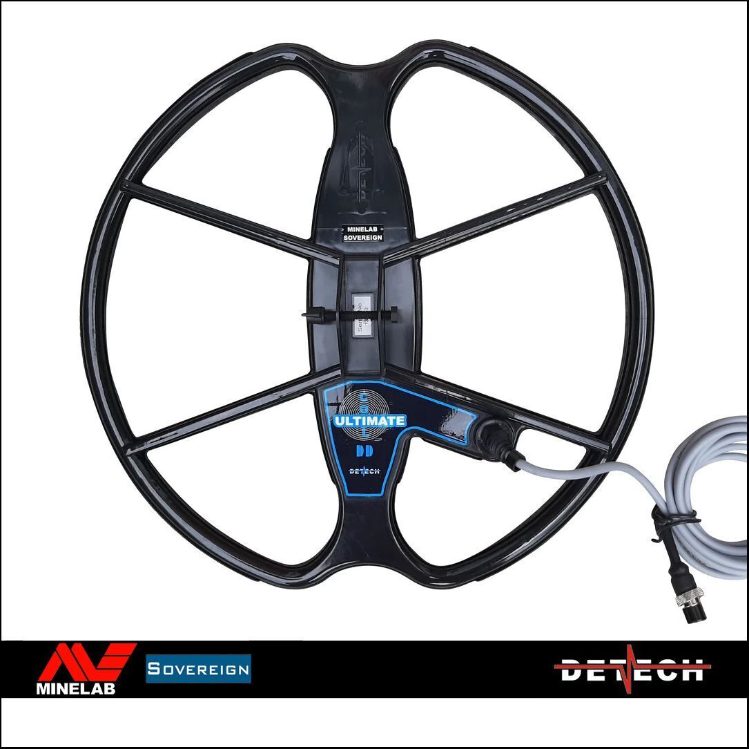 PIASTRA DD ULTIMATE 15" DETECH MINELAB SOVEREIGN METAL DETECTOR 38 CM