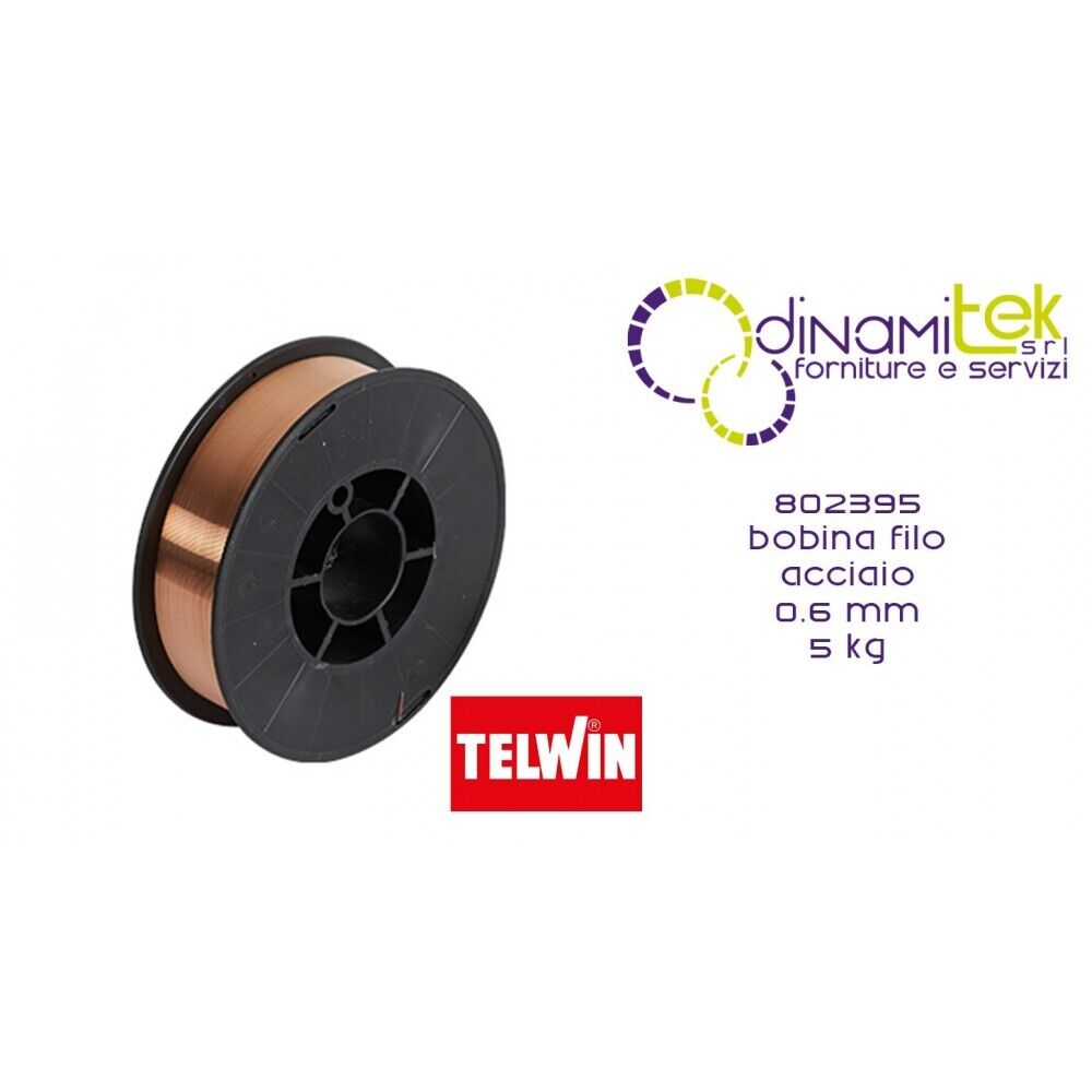 802395 ACCESSORIO SALDATRICE BOBINA FILO ACCIAIO 0.6 mm 5 kg TELWIN