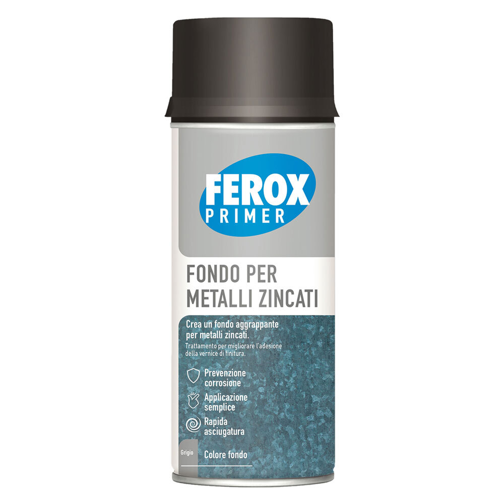 FEROX FONDO AGGRAPPANTE SPRAY alluminio (fondo grigio scuro)  PZ 6