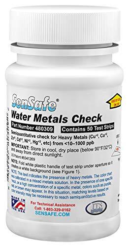 sensafe ACQUA metalli CHECK Test kit per ferro, rame, cobalto, zinco, (g1T)