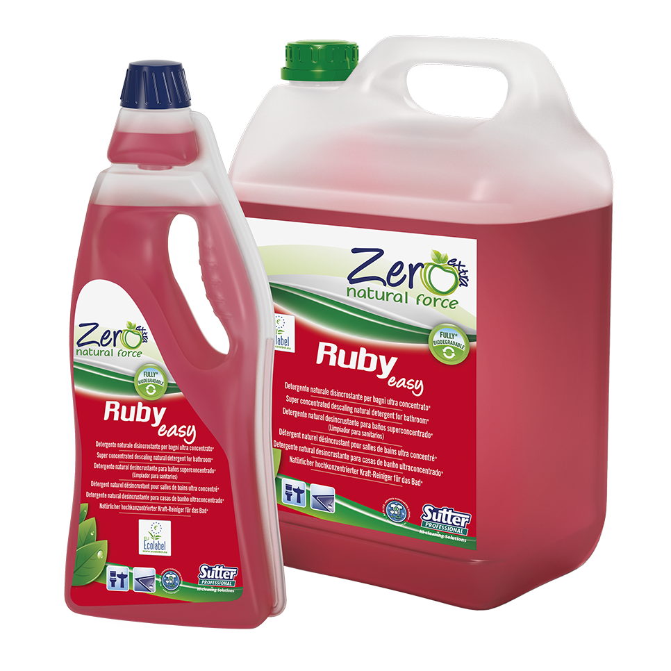 RUBY EASY Detergente naturale anticalcare profumato concentrato ZERO 0,75 lt.
