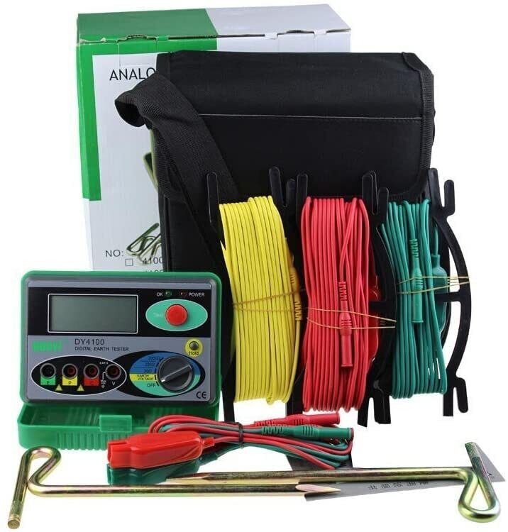 Megaohmmetro 0-2000 Ohm Real Digital Earth Tester DY4100 Misuratore di (D2h)