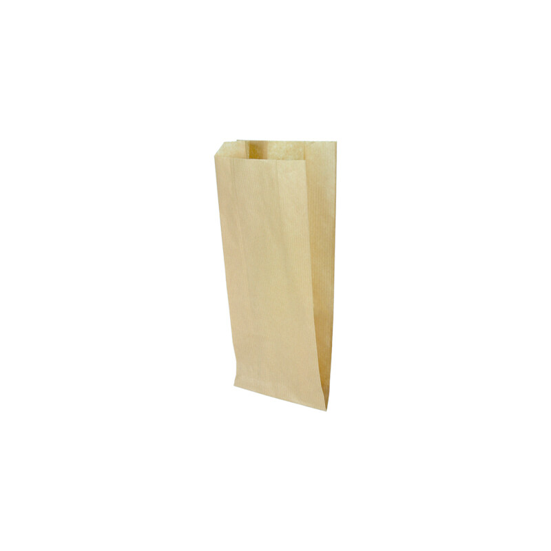 200 SACCHETTI CARTA PANE 12x26 CM AVANA 40GR PER ALIMENTI DOLCI FRUTTA PIZZA