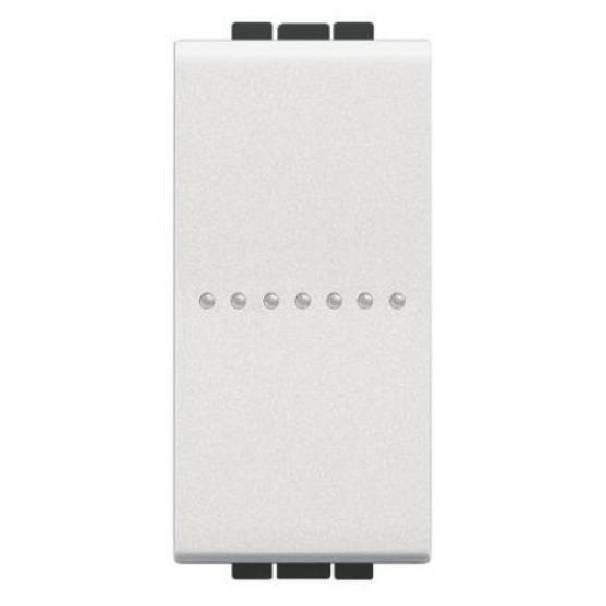 BTICINO LIVING LIGHT DEVIATORE ASSIALE 10A 1 MODULO COLORE BIANCO N4053N