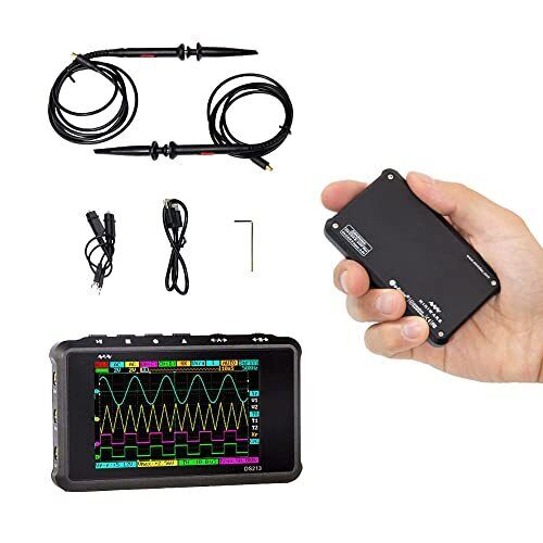MINIWARE Oscilloscopio Portatile DS213 Portatile Mini Dimensioni Palmare, (i4o)
