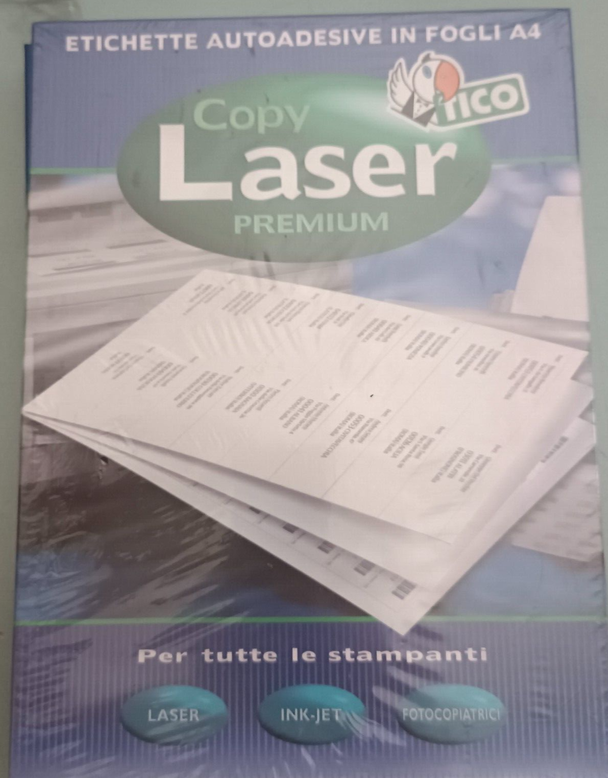 TICO LP4W-105140 Etichette in carta bianca mm. 105x140 100ff