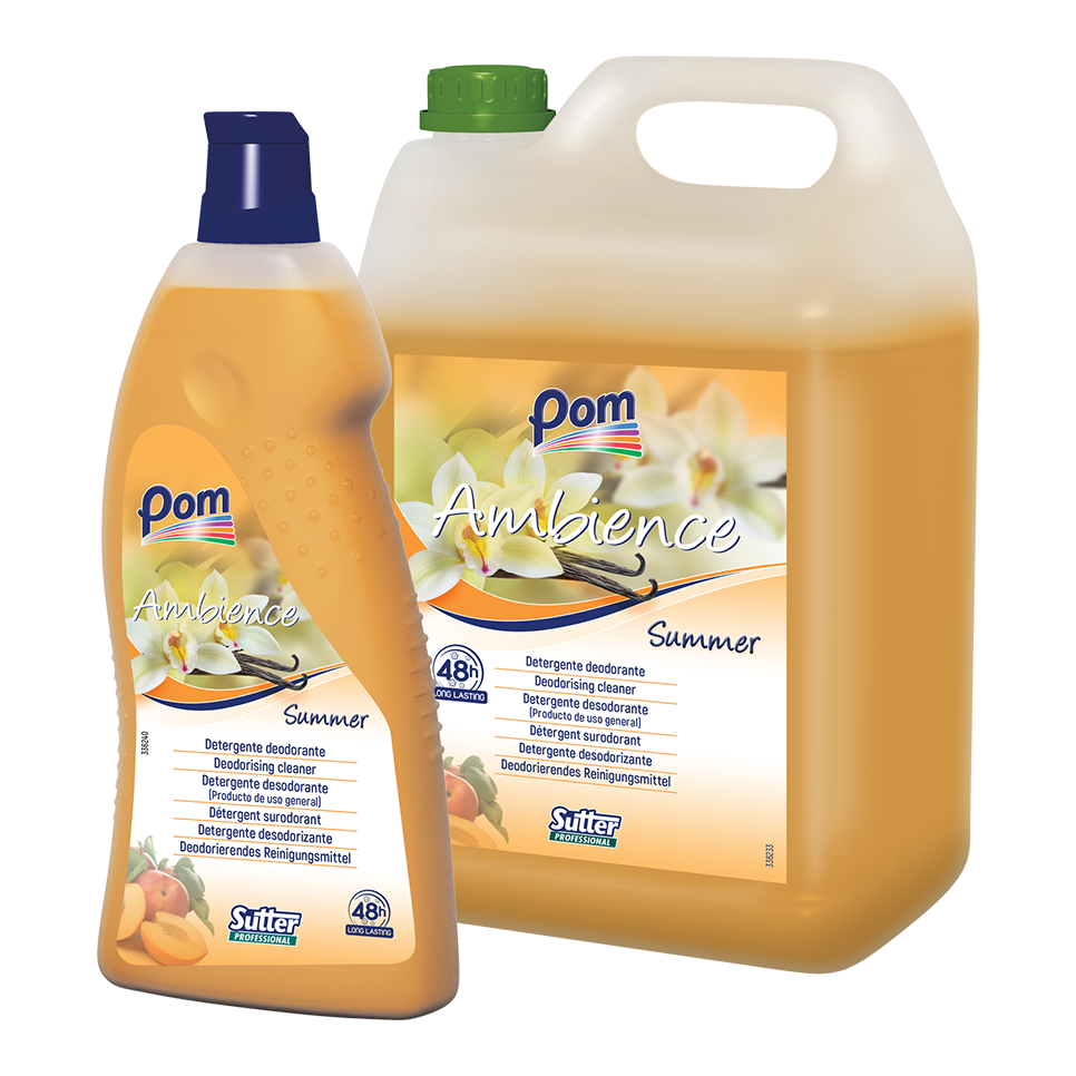 AMBIENCE SUMMER Detergente deodorante per tutte le superfici fruttato POM 1 lt.