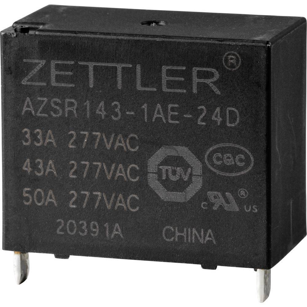 Zettler Electronics Zettler electronics Power relè 24 V/DC 50 A 1 NA 1 pz.
