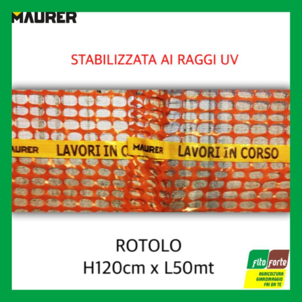 RETE CANTIERI ARANCIONE IMPALCATURE PONTEGGI EDILIZIA 1,20X50MT LAVORI IN CORSO