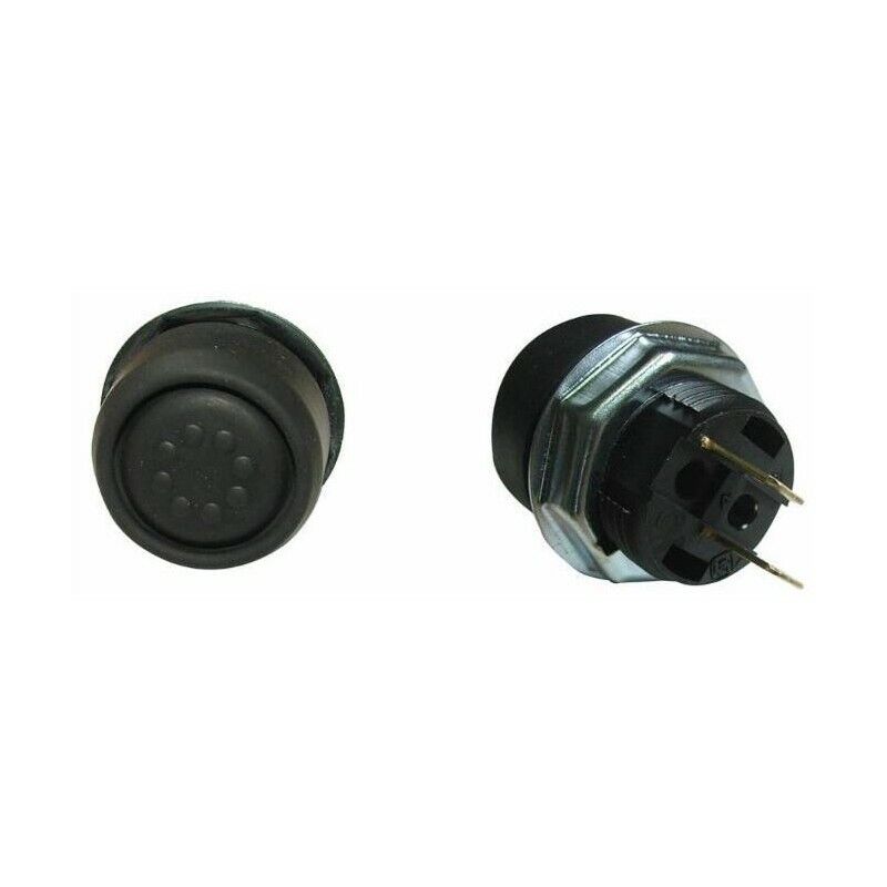 PULSANTE IN GOMMA DA PANNELLO FORO 22,5 mm NORMALMENTE APERTO ATTACCO FASTON (1