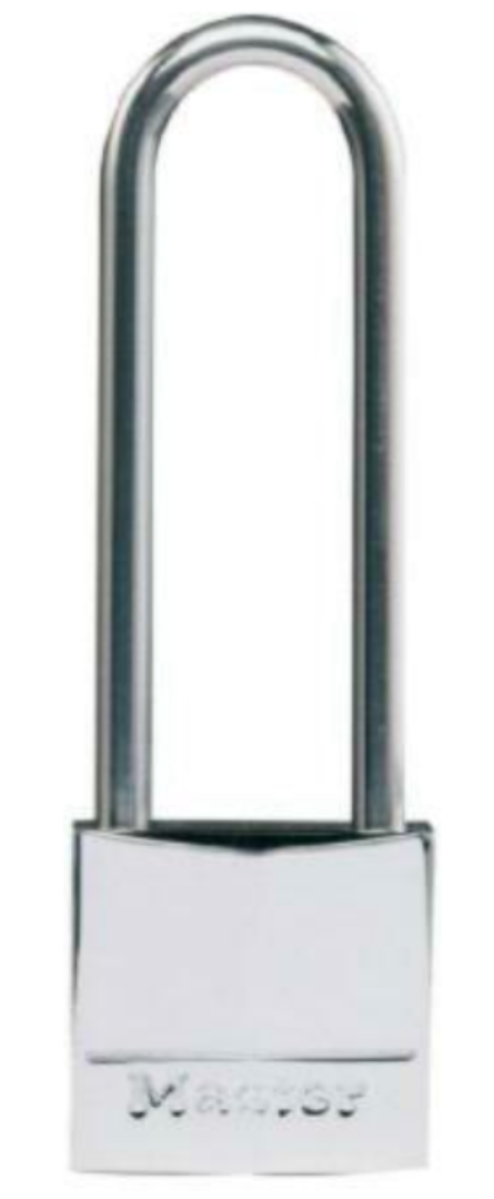 MASTER LOCK - LUCCHETTO IN OTTONE NICHELATO - ANSA IN ACCIAIO INOX - 30x64x5MM
