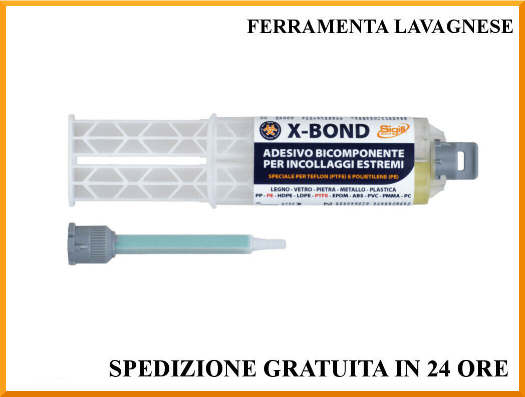 Adesivo bicomponente Xbond per teflon e polietilene incollaggi estremi teflon/PP