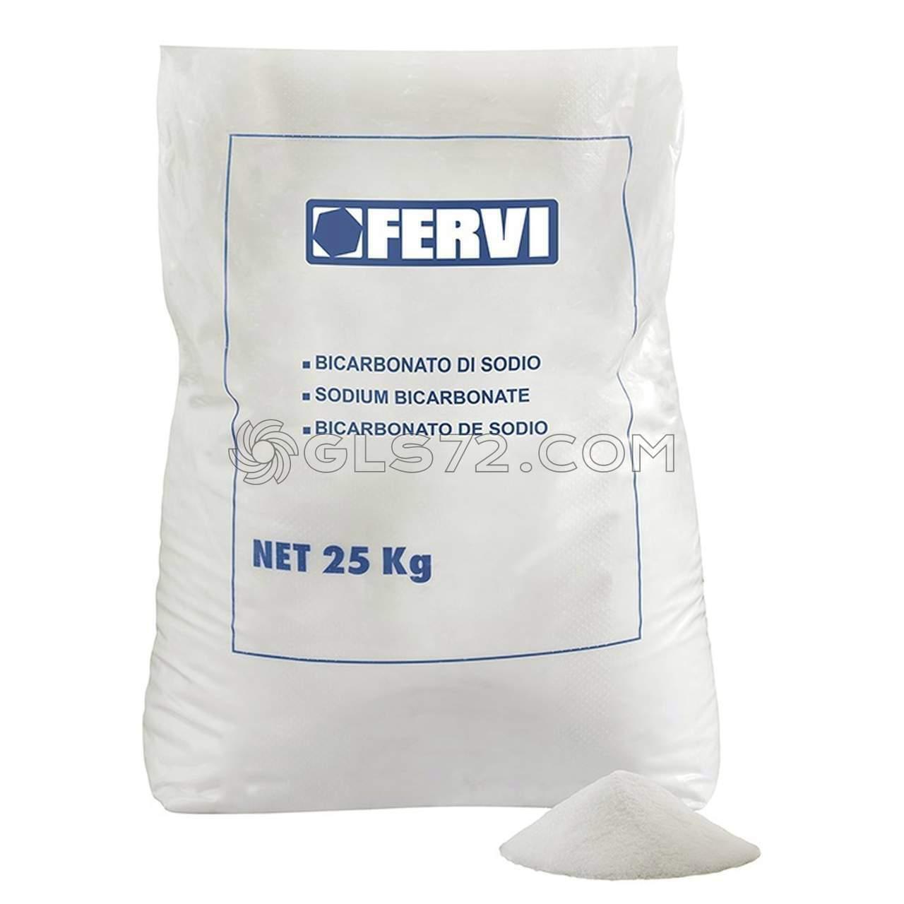 BICARBONATO DI SODIO SACCO 25KG X SABBIARE SABBIATRICE GRANA 36 ÷ 80 FERVI 0310B