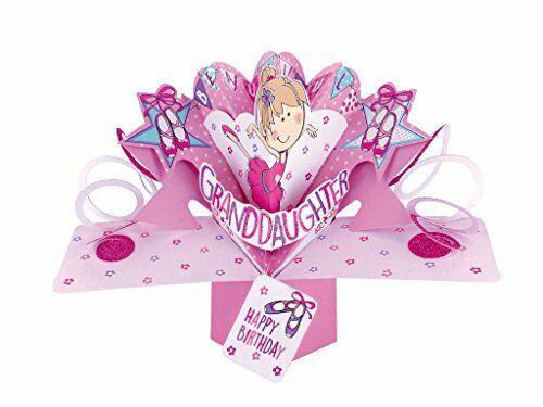 Second Nature pop UPS"Ballet Girl Granddaughter Birthday card (A0U)