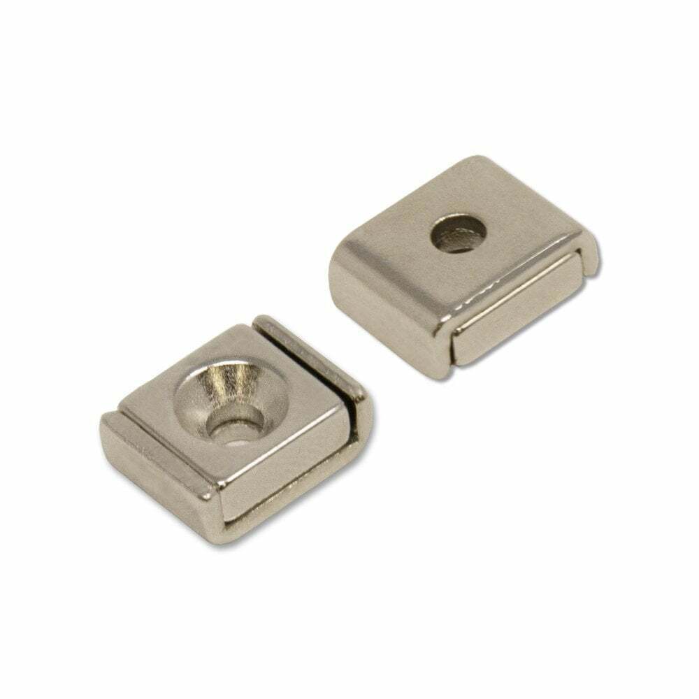 Magnete Di Canale Neodimium Con Foro Countersunk 3.3mm - 4kg Pull