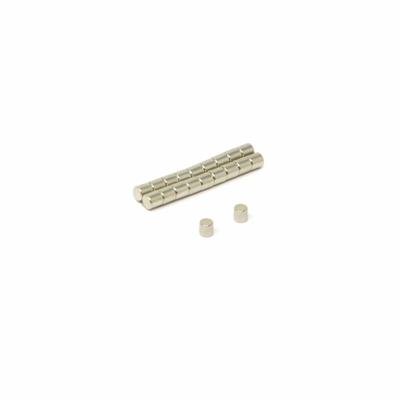 3mm Dia X 3mm Di Spessore N42 Neodymium Magnete - 0.29kg Trazione (x20)