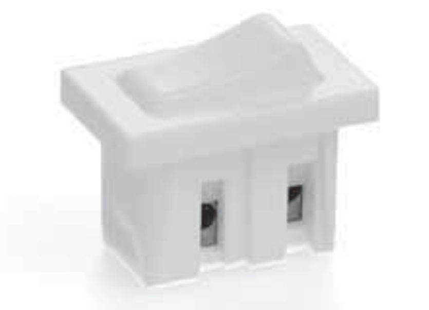 Interruttore a bilanciere Relco 18.2x20mm bianco - 144/BB