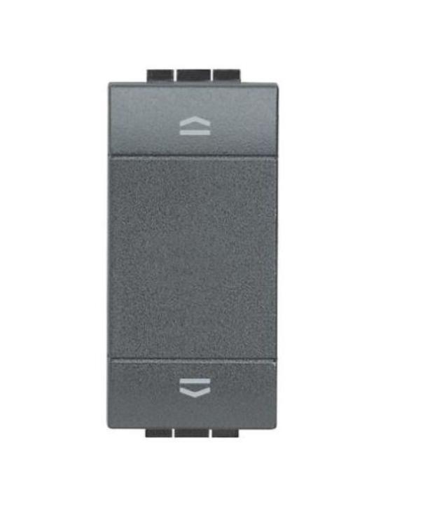 Commutatore Bticino Livinglight doppio tasto antracite - L4027N