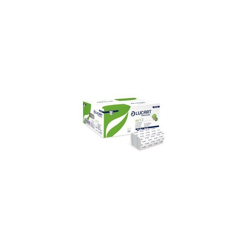 Pacco da 190 asciugamani piegati a V - Eco V2 LUCART (20 Pz)