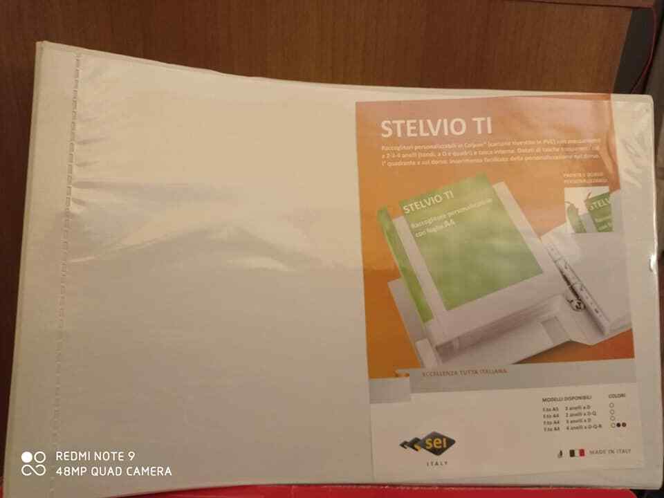 Set 3pz.Sei Rota Stelvio TI 4 anelli D 25 mm. bianco A3