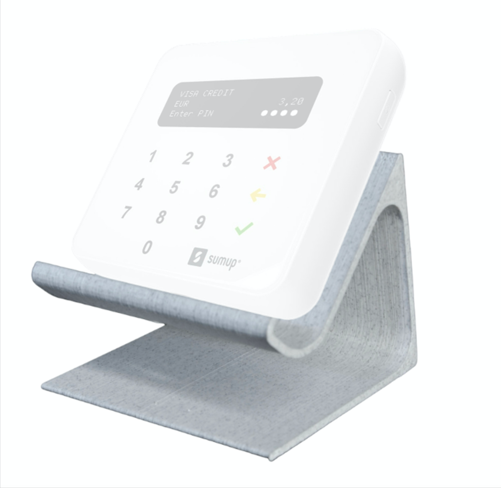 SUPPORTO STAFFA SCRIVANIA BASE LETTORE SUMUP AIR POS READER FORI CAVO RICARICA